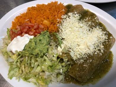 Enchiladas at Mexican Restaurant Buffalo New York