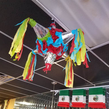 Piñata at Taqueria Ranchos La Delicias in Buffalo New York